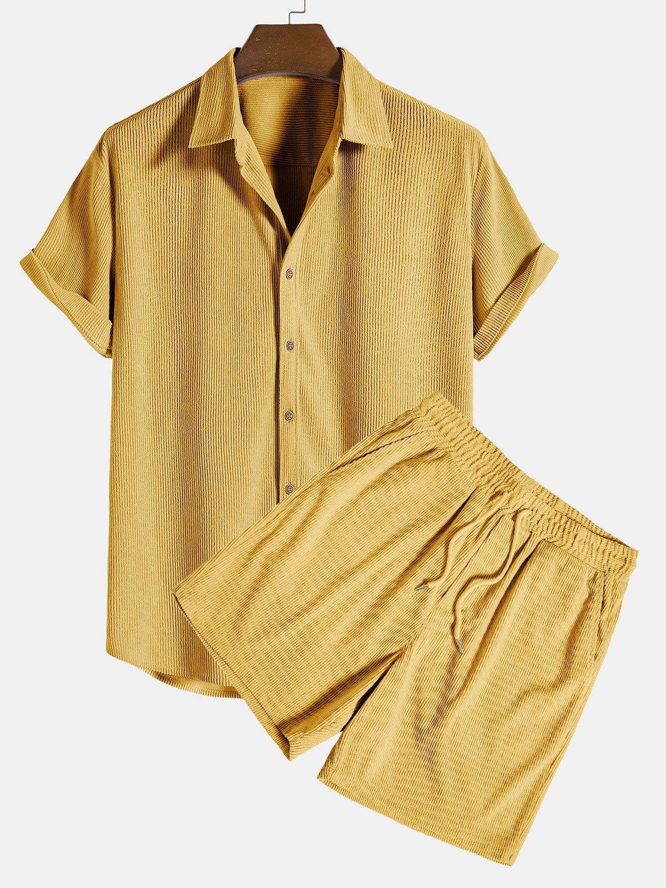 Salerno | Conjunto ligero de camisa y shorts para hombre