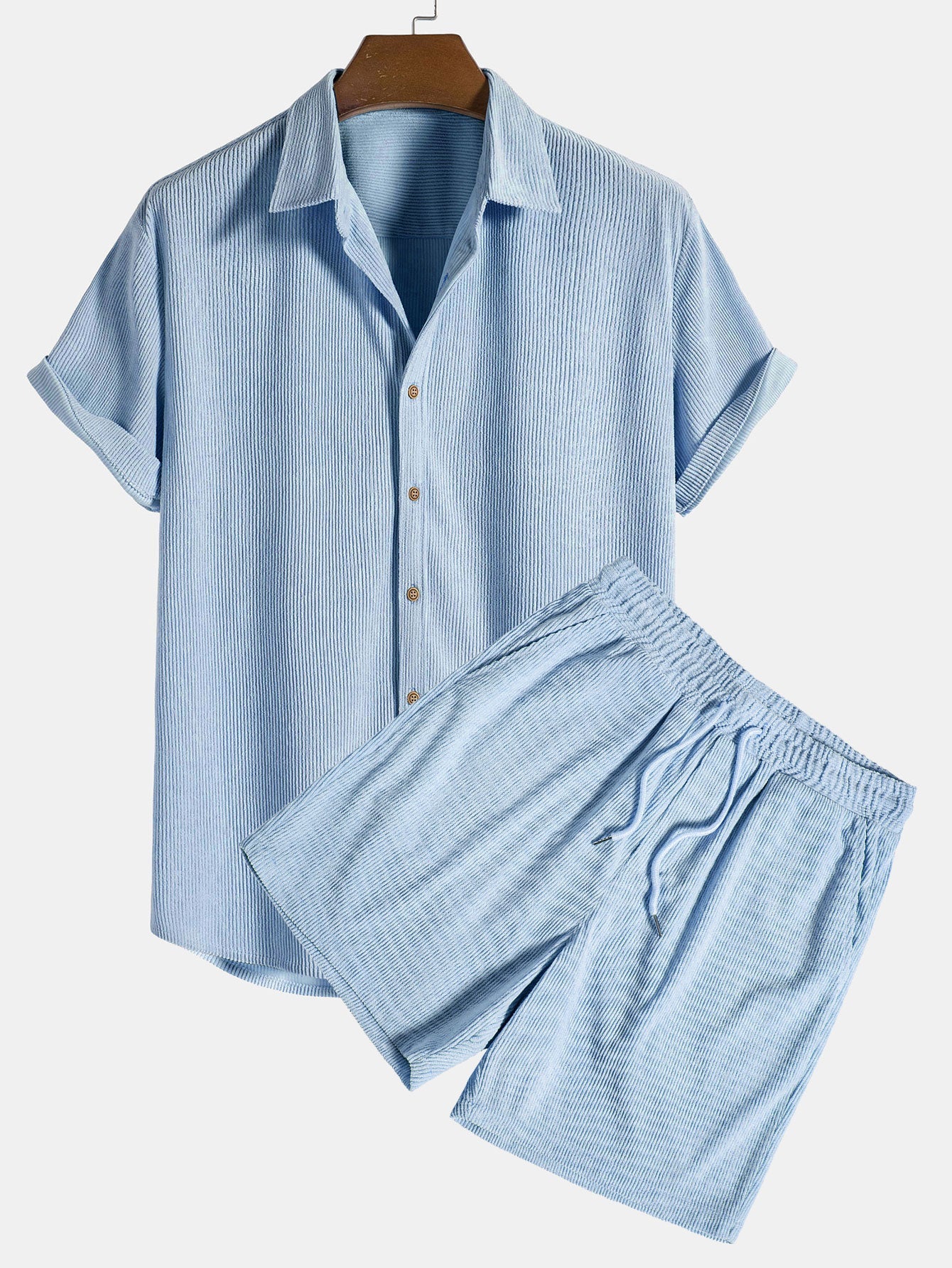 Salerno | Conjunto ligero de camisa y shorts para hombre