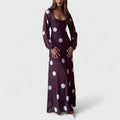 Vestido Maxi de Lunares — Elegancia retro con un toque moderno