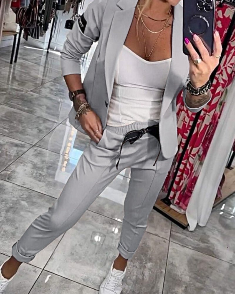 Malou | Conjunto: top, chaqueta y pantalones