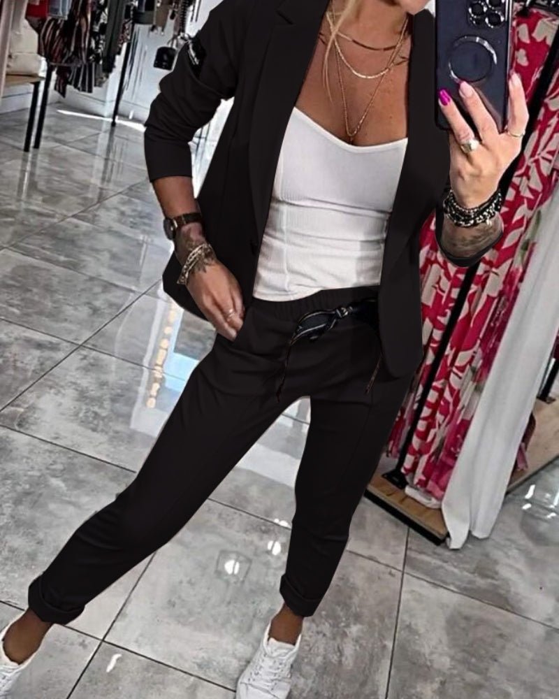 Malou | Conjunto: top, chaqueta y pantalones