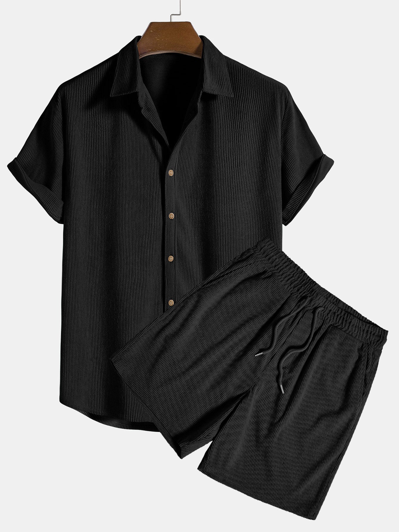 Salerno | Conjunto ligero de camisa y shorts para hombre