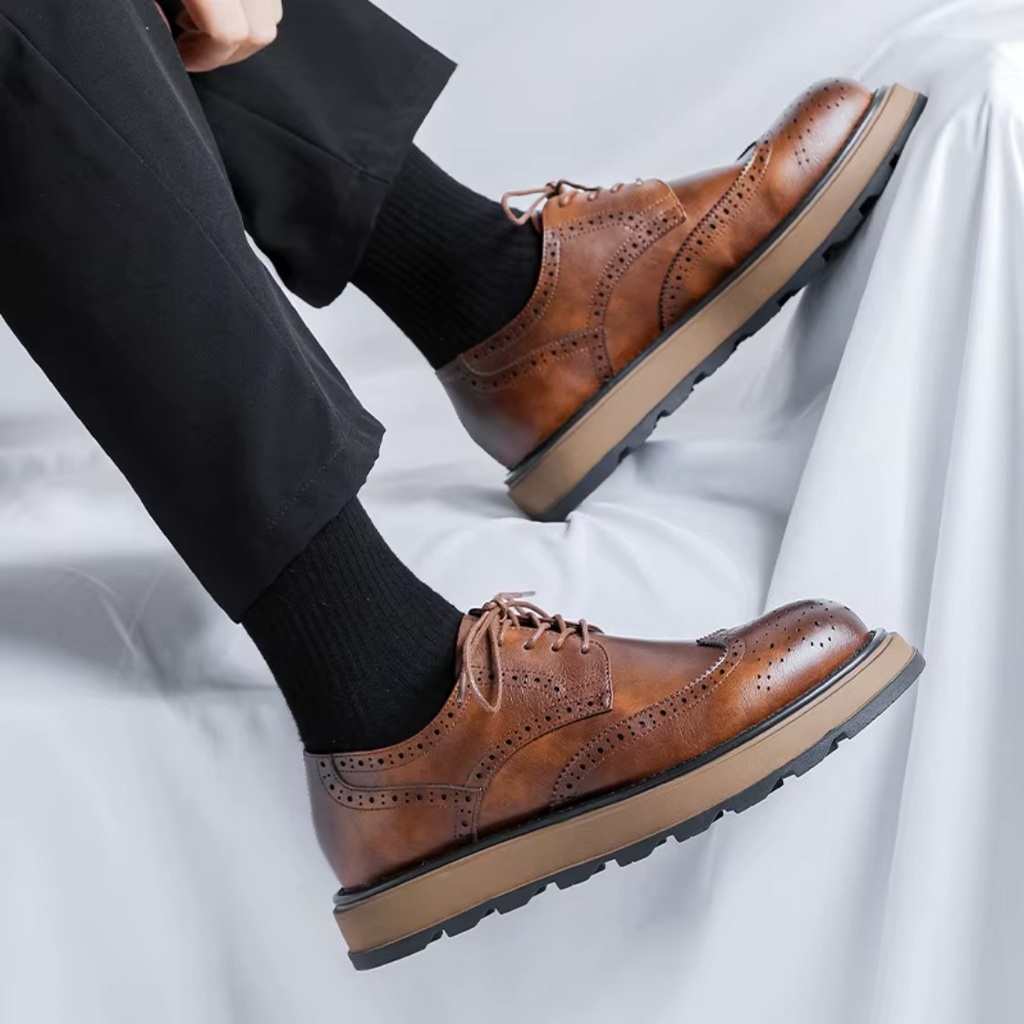 Lombardi™ | Zapatos Derby Estilo Brogue con Suela Robusta