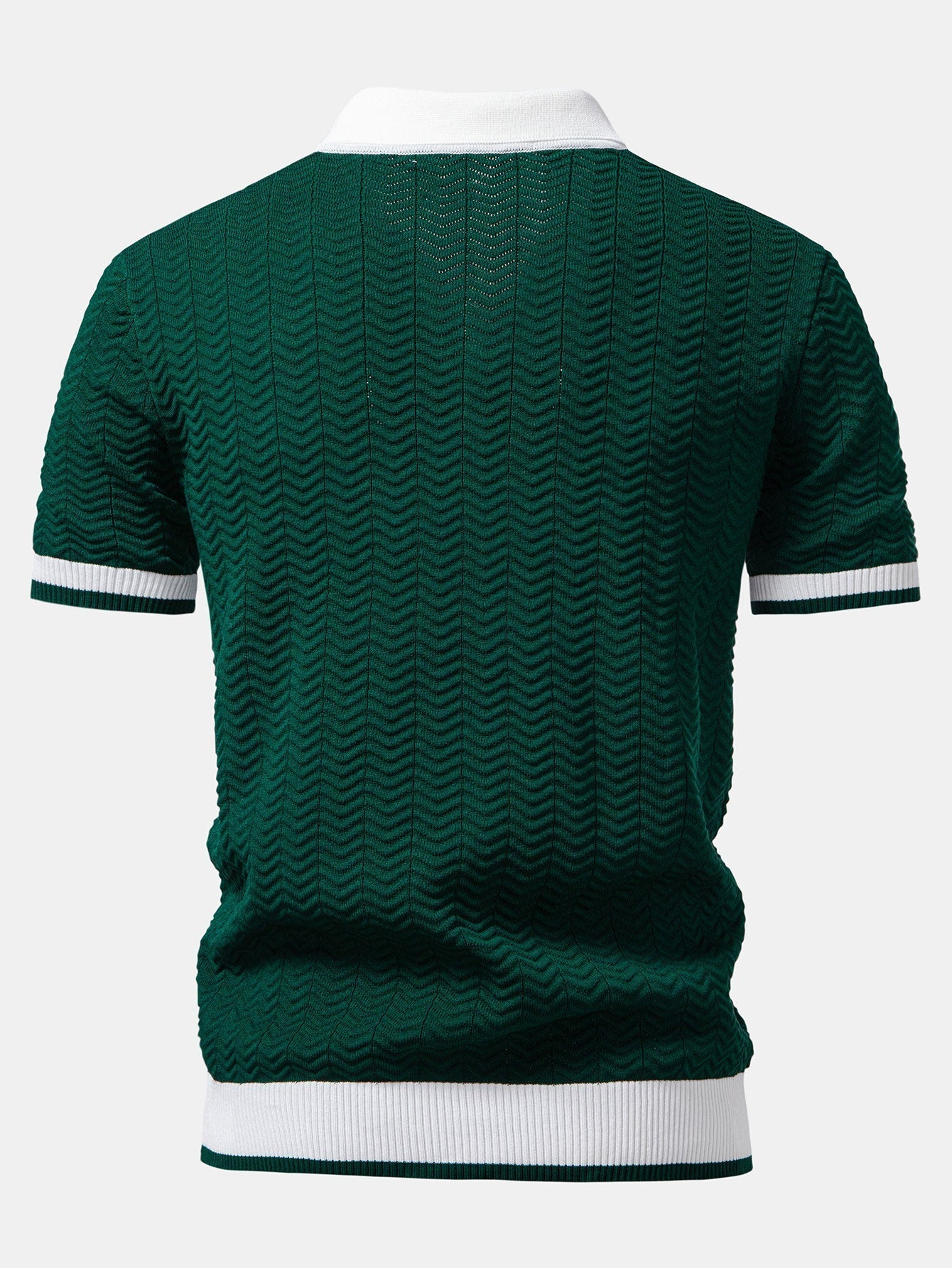 Conjunto De Punto Polo De Pico Y Pantalón Recto