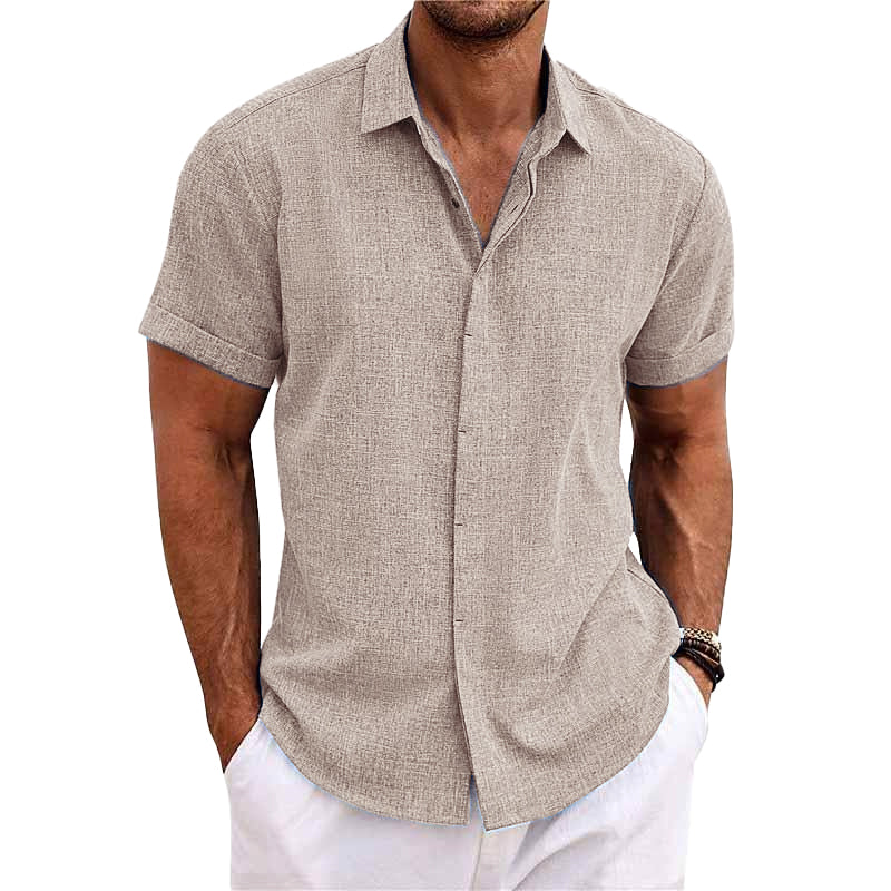 Varese™ | Camisa de lino y algodón de manga corta