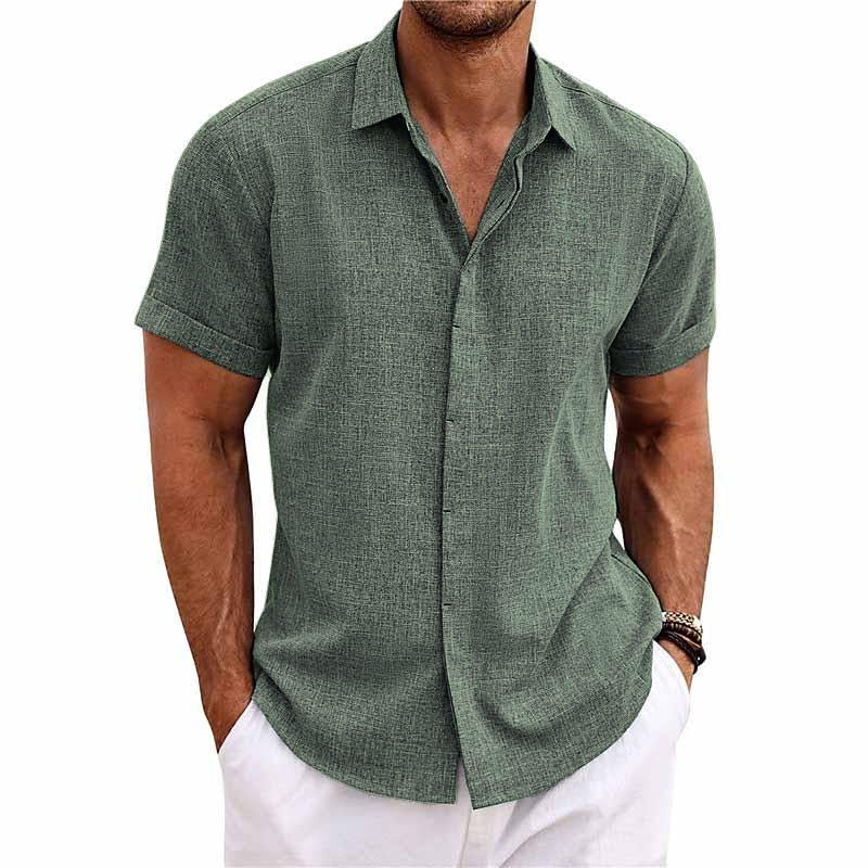 Varese™ | Camisa de lino y algodón de manga corta