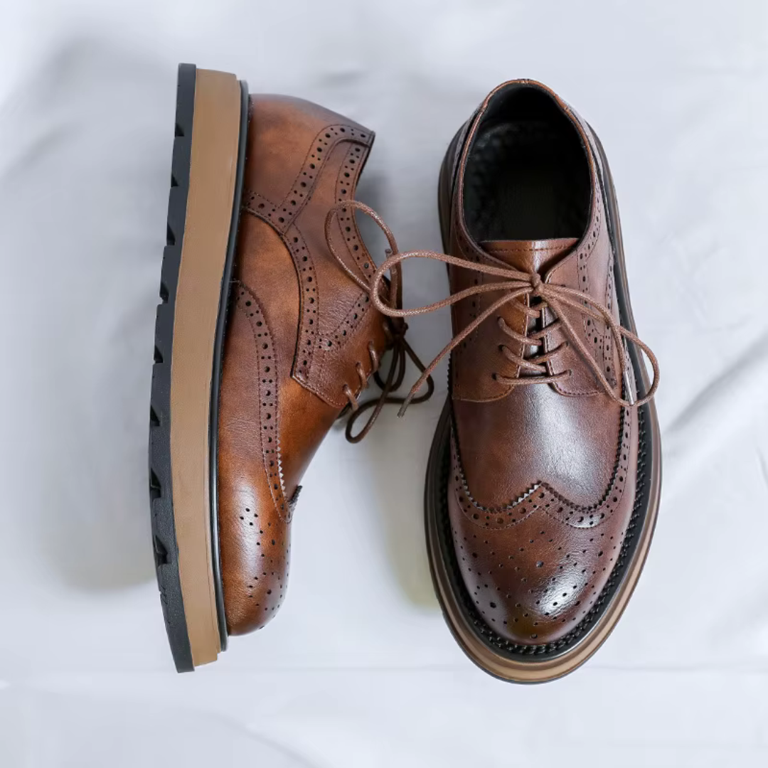 Lombardi™ | Zapatos Derby Estilo Brogue con Suela Robusta