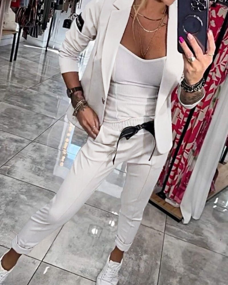 Malou | Conjunto: top, chaqueta y pantalones