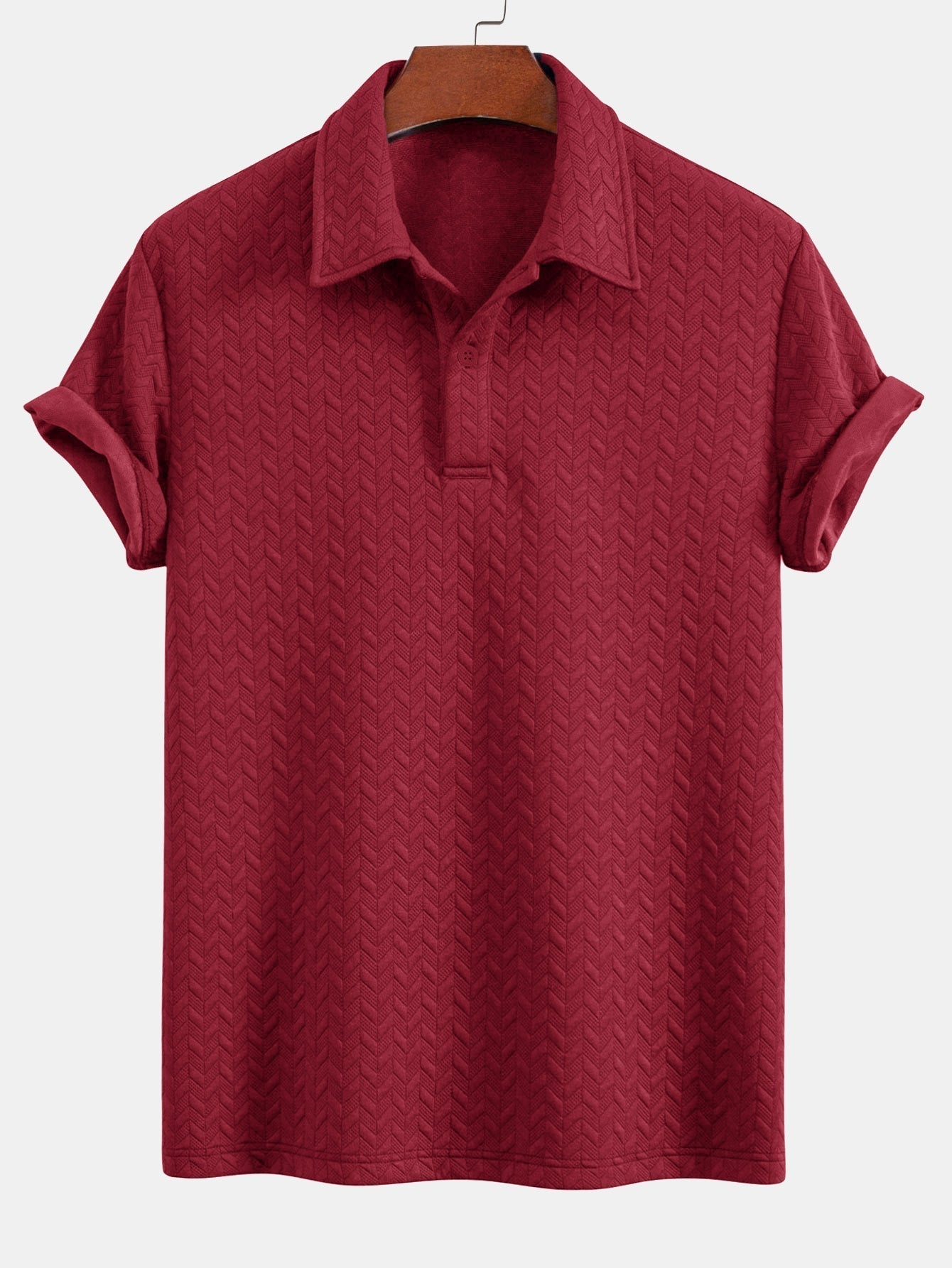 Conjunto Polo Y Pantalón Corto Jacquard Geométrico