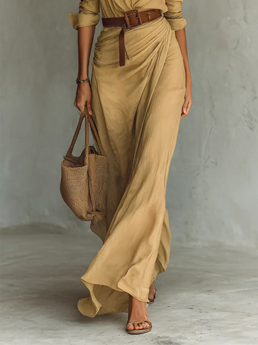 Enea™ | Vestido camisero de lino elegante