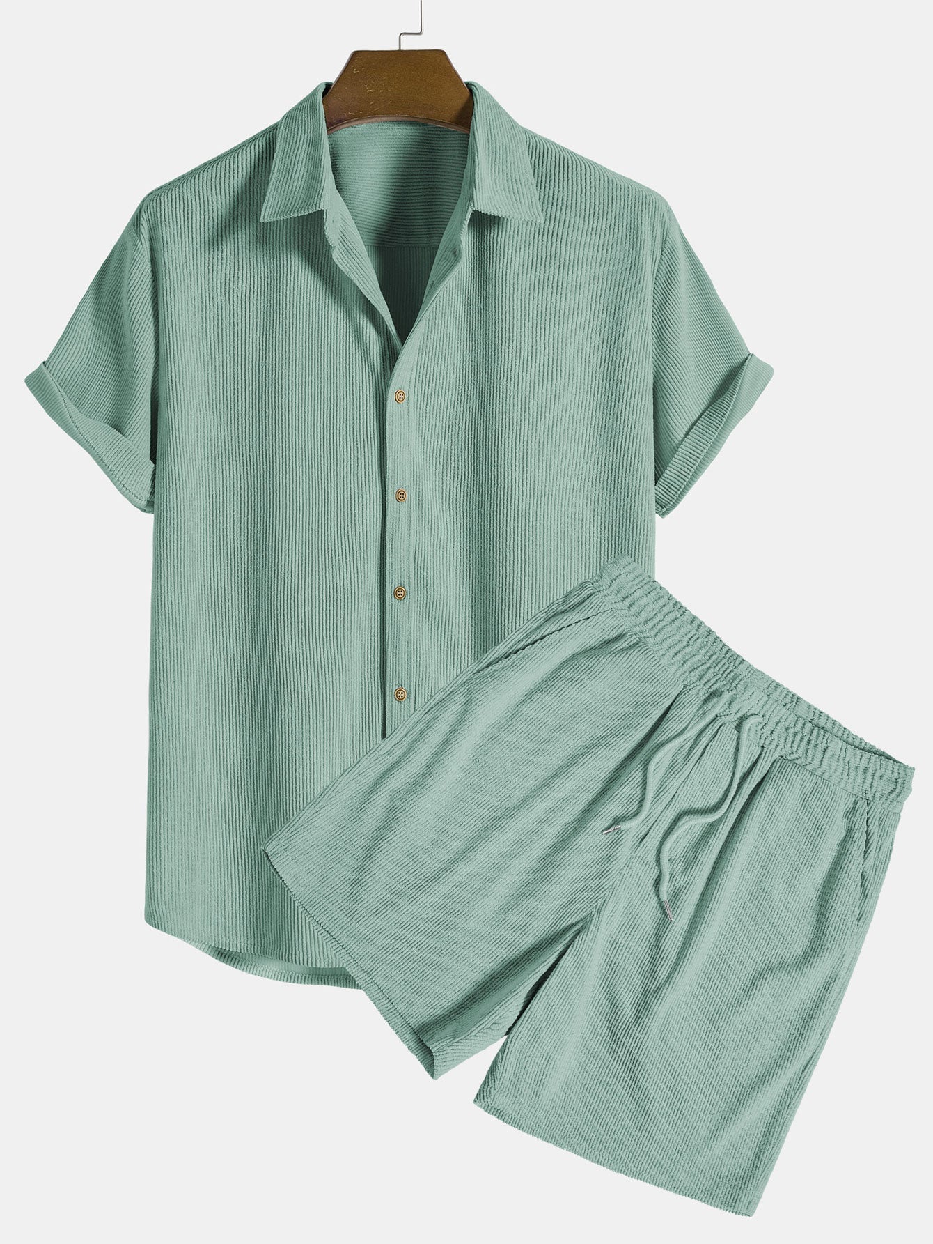Salerno | Conjunto ligero de camisa y shorts para hombre