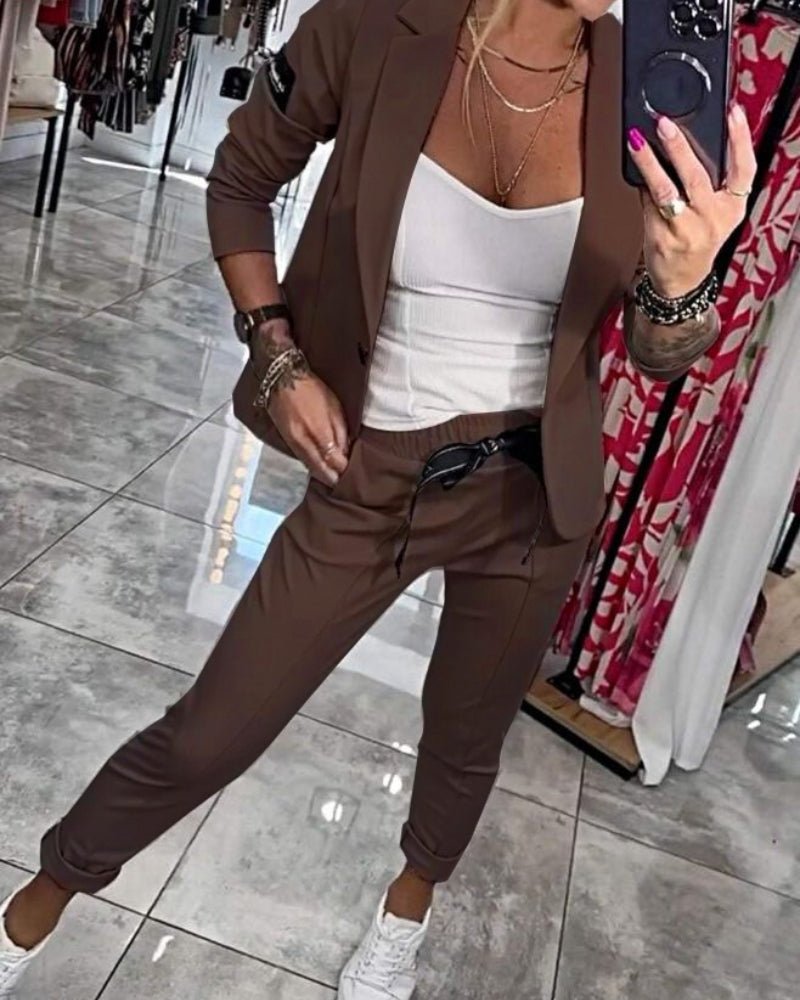 Malou | Conjunto: top, chaqueta y pantalones