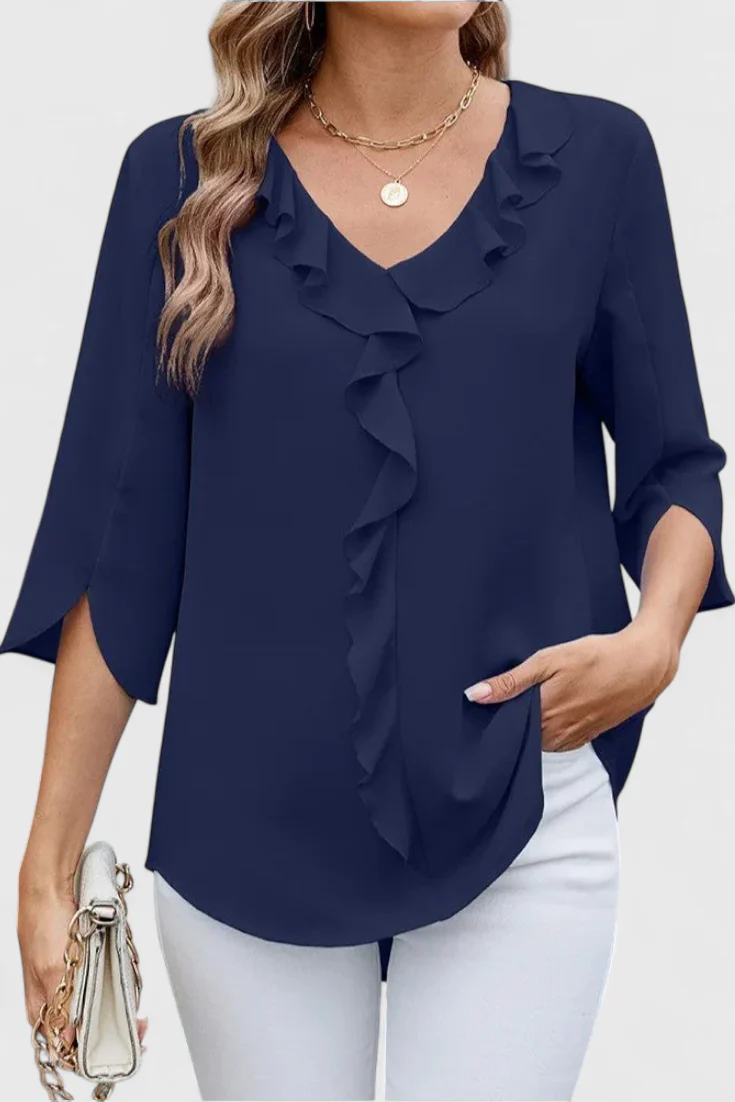 Cipriani™ | Blusa Fluida de Corte Relajado y Tacto Seda