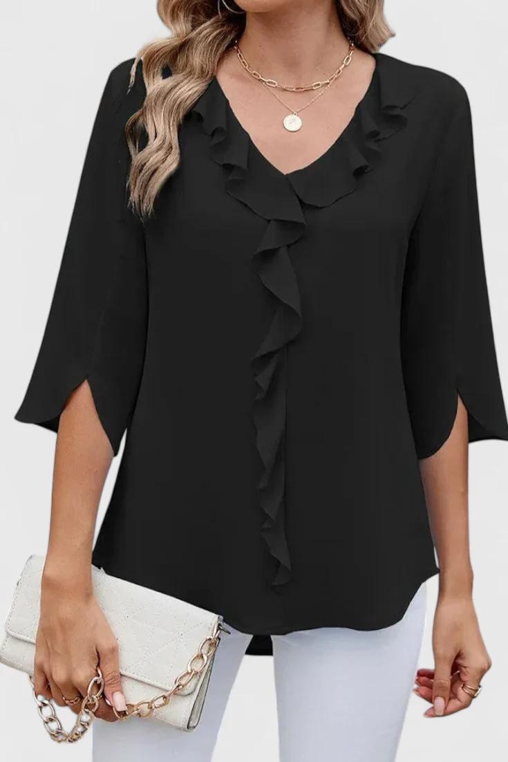 Cipriani™ | Blusa Fluida de Corte Relajado y Tacto Seda