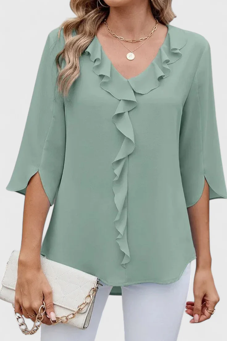 Cipriani™ | Blusa Fluida de Corte Relajado y Tacto Seda