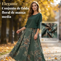 Conjunto Vintage de Dos Piezas — Elegancia que fluye contigo