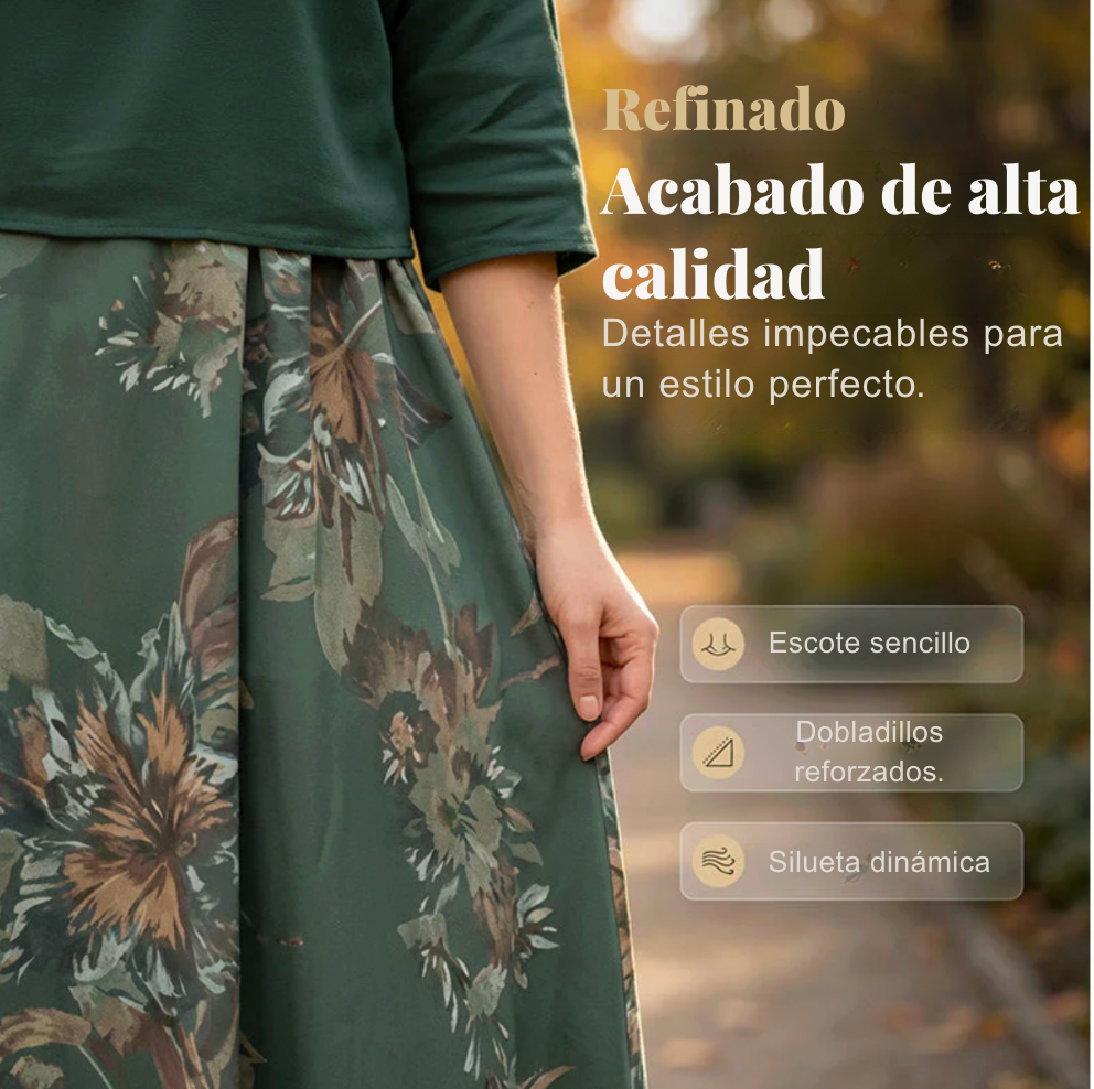 Conjunto Vintage de Dos Piezas — Elegancia que fluye contigo