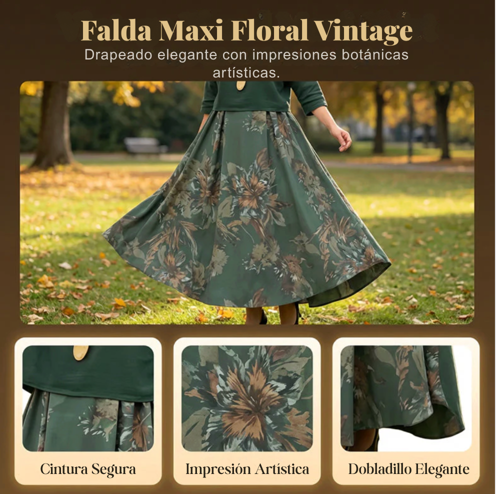 Conjunto Vintage de Dos Piezas — Elegancia que fluye contigo