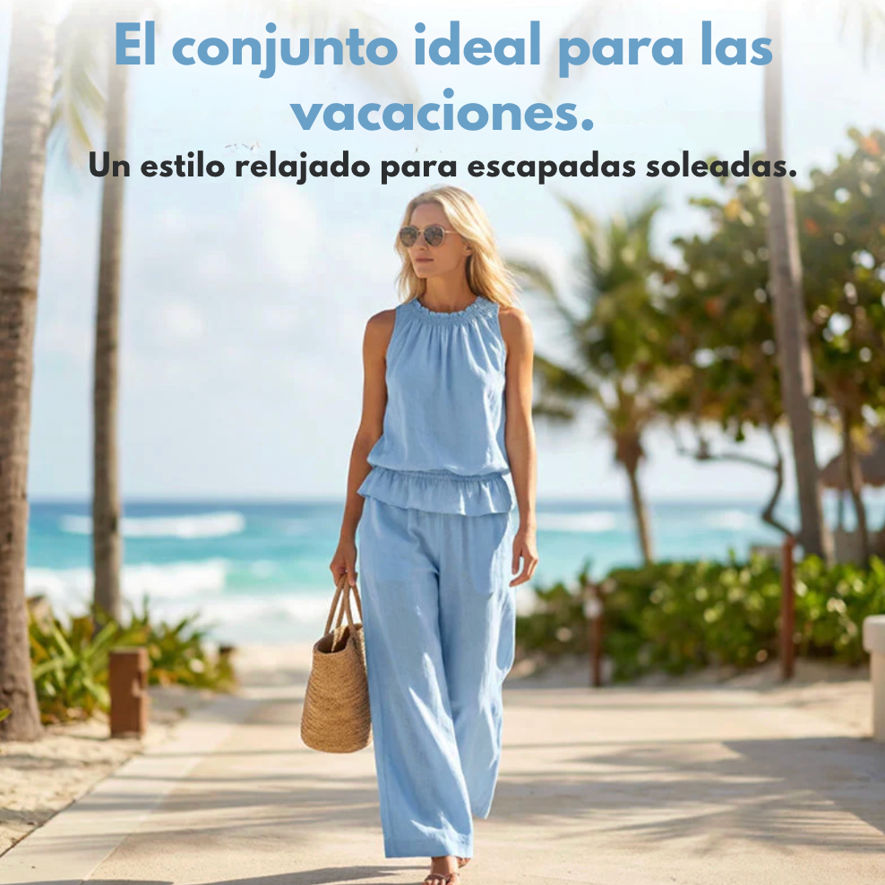 Conjunto Flora - Silueta relajada y favorecedora.
