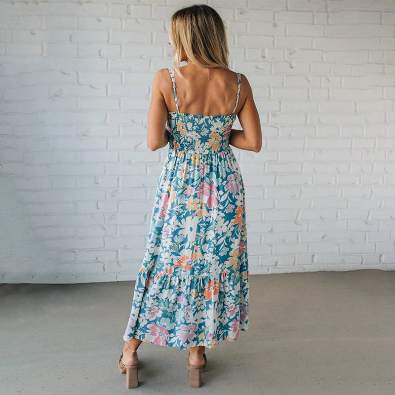 Vestido Midi Floral — Elegancia y feminidad que fluye contigo