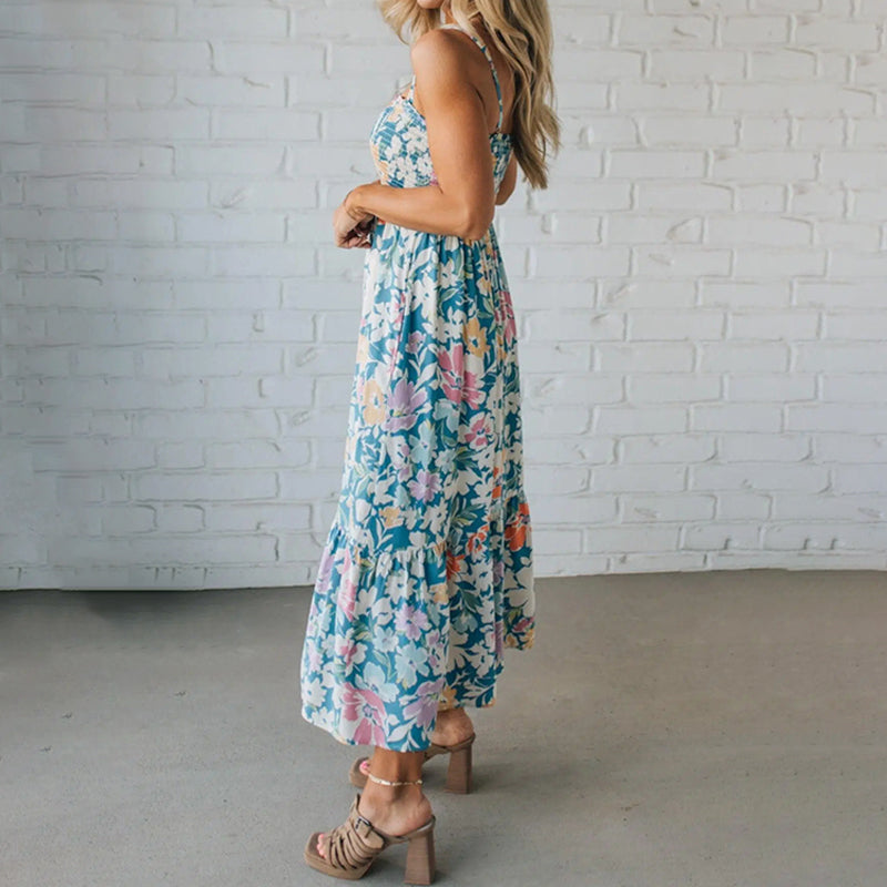 Vestido Midi Floral — Elegancia y feminidad que fluye contigo