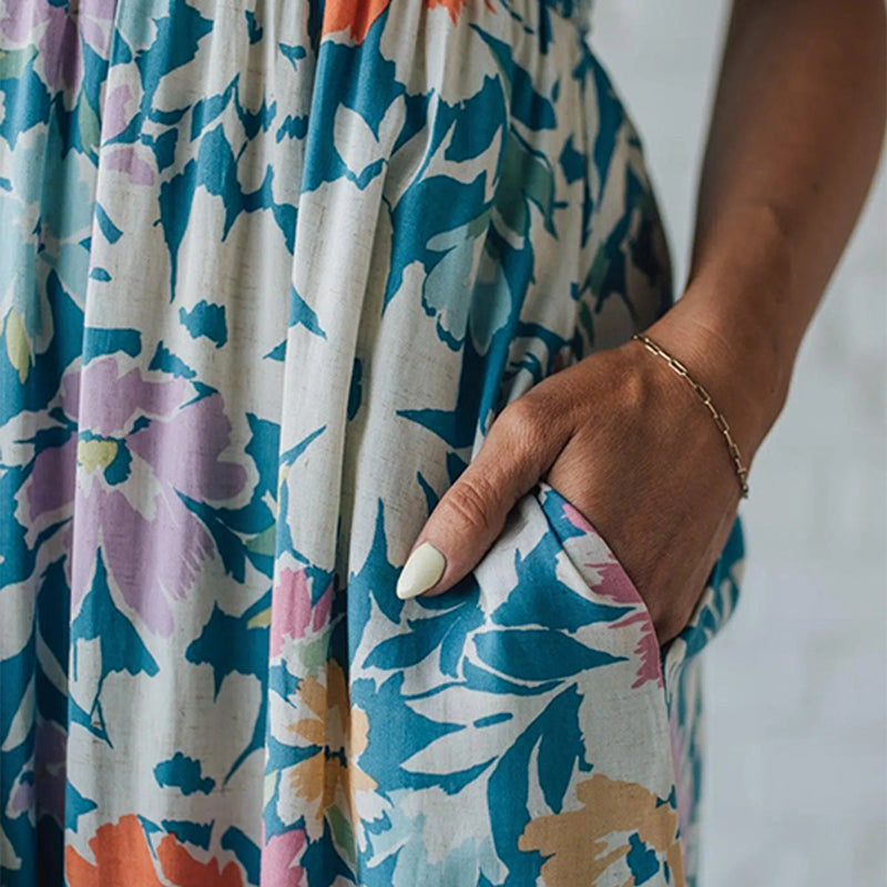 Vestido Midi Floral — Elegancia y feminidad que fluye contigo