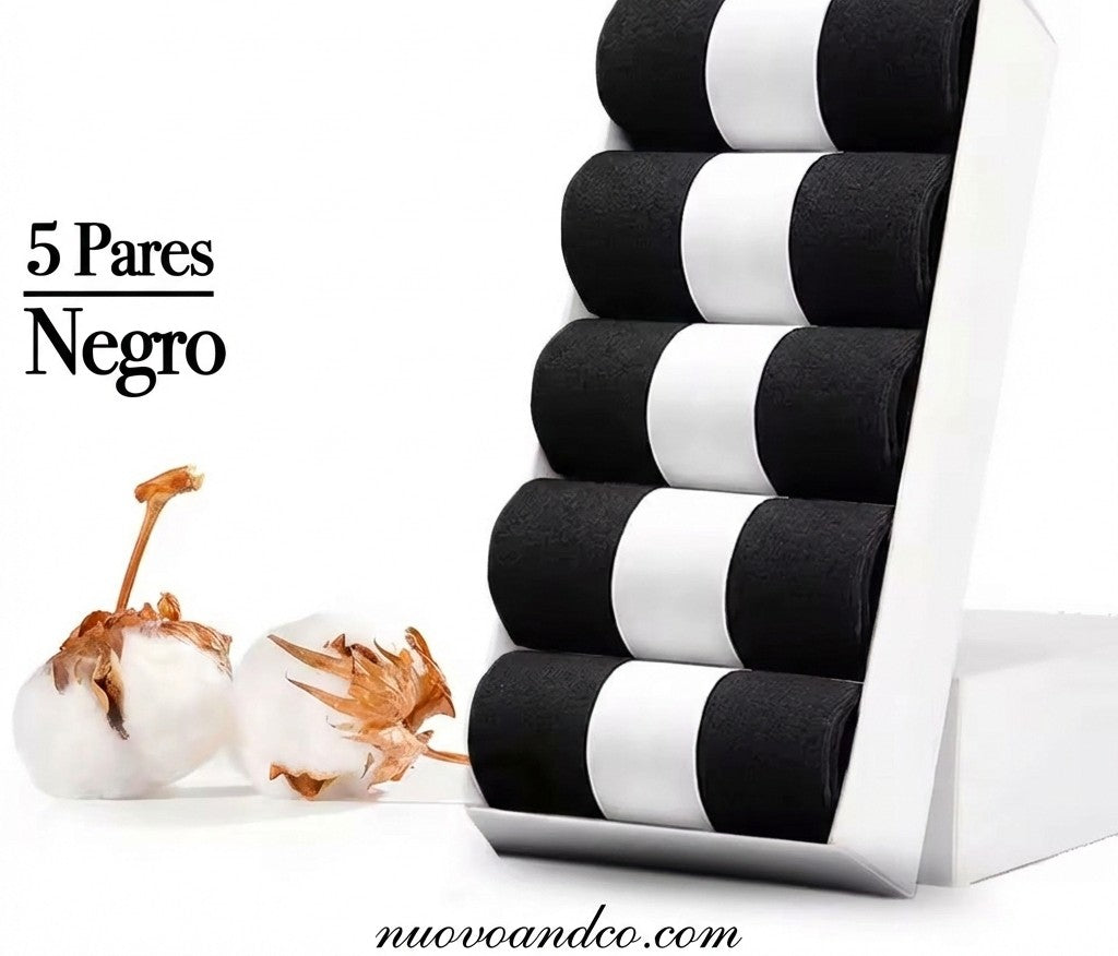 The Moretti™ Pack | Set de 5 Pares de Calcetines de Algodón Premium