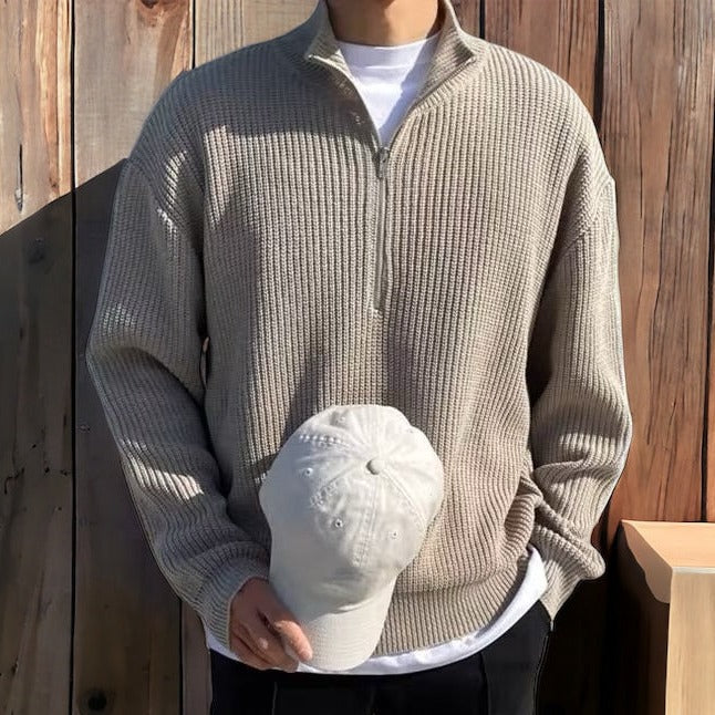 Santino™ | Jersey de media cremallera elegante