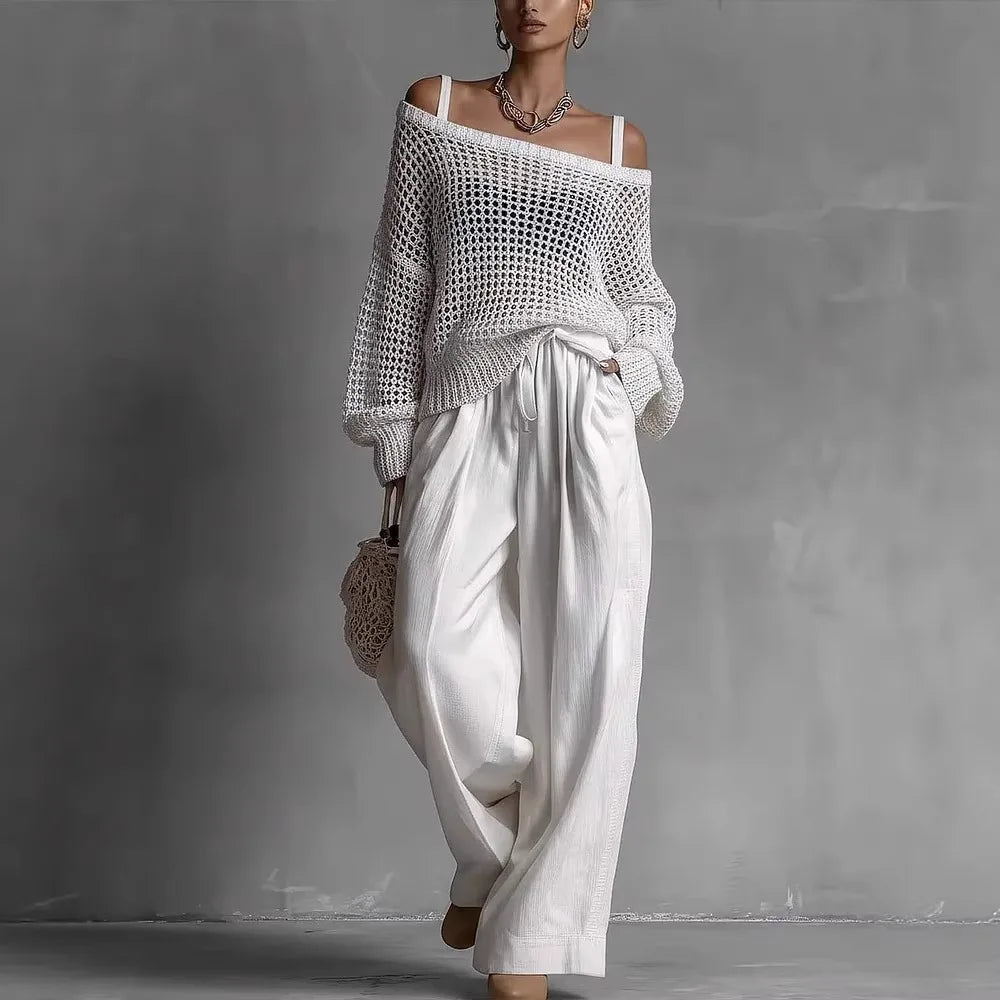 Conjunto Knit de 2 Piezas — Elegancia relajada con esencia artesanal