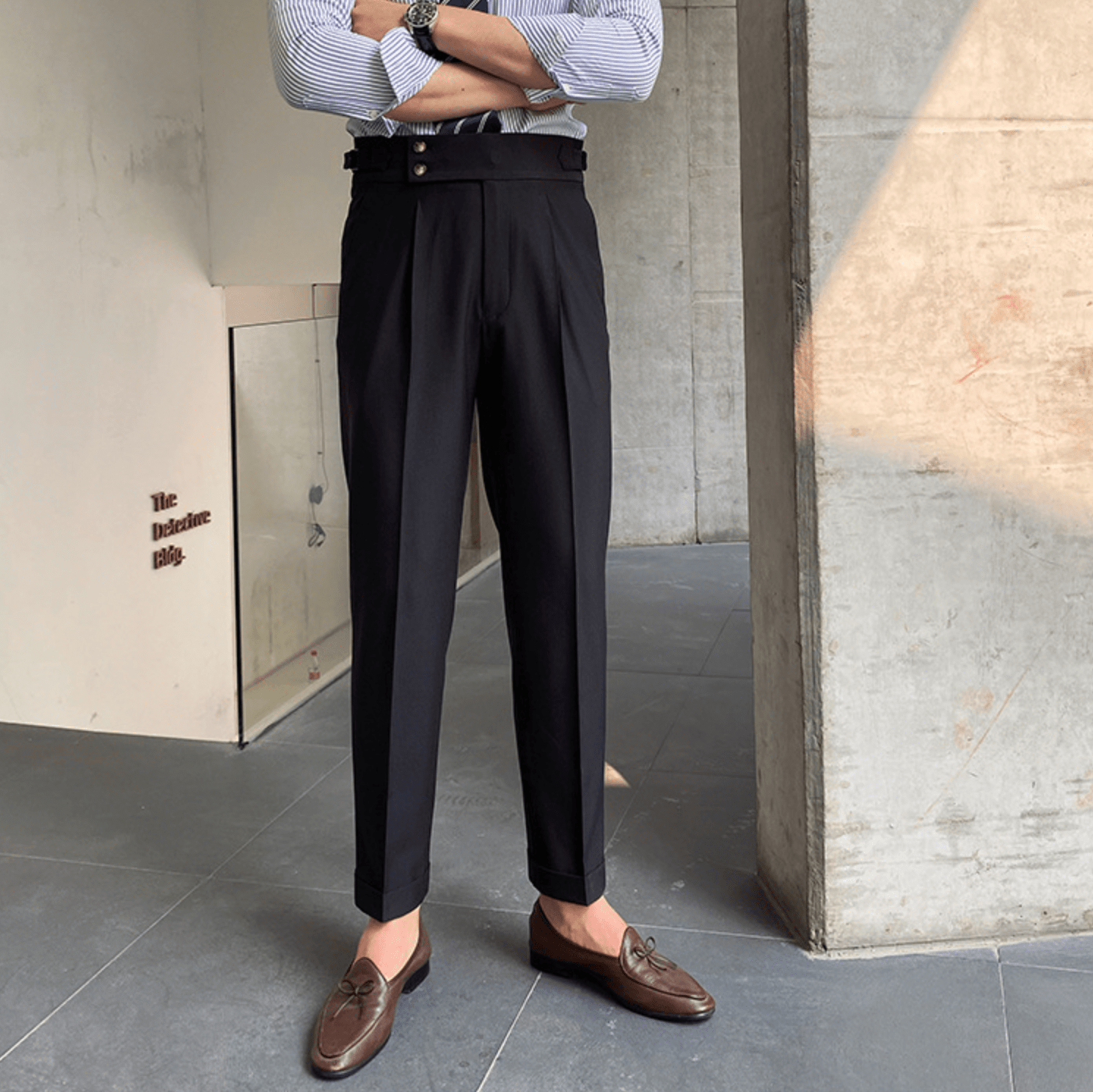 Edward | Pantalones elegantes de cintura alta
