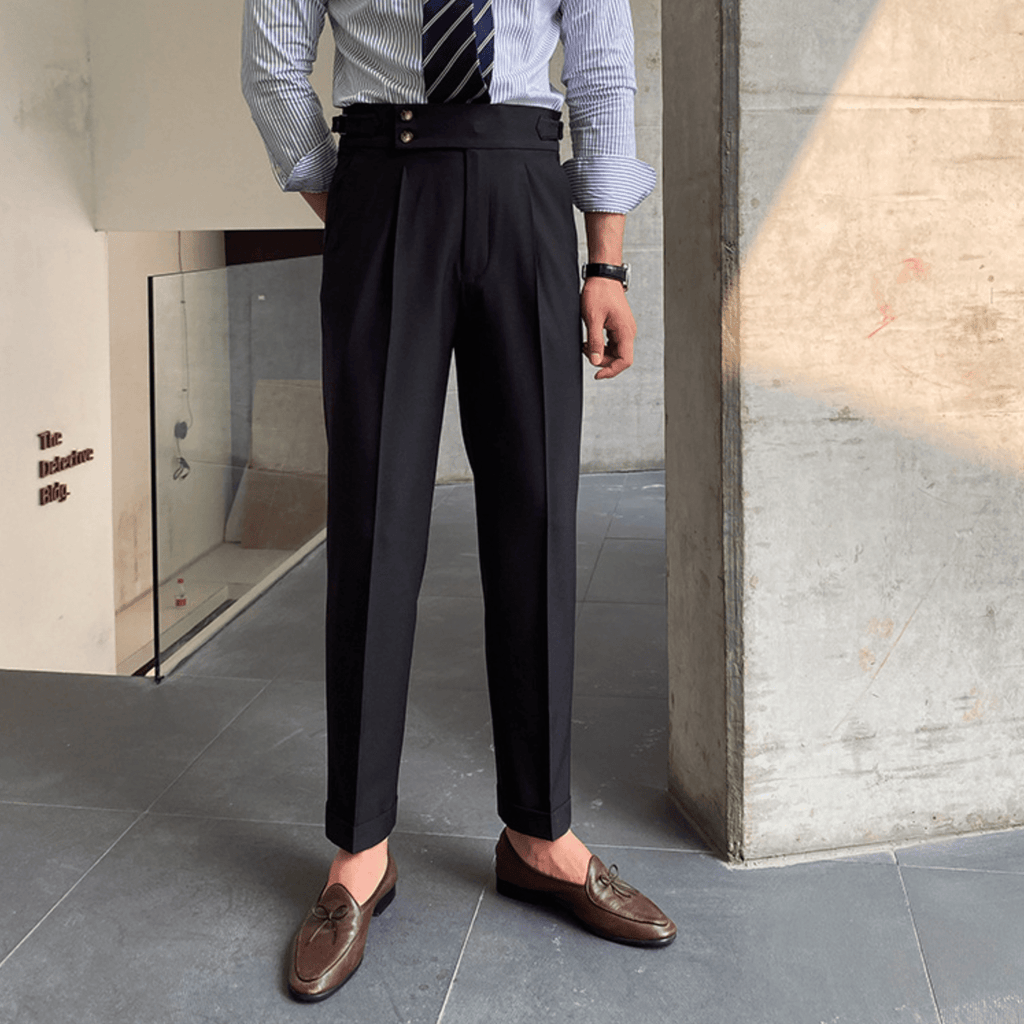 Edward | Pantalones elegantes de cintura alta
