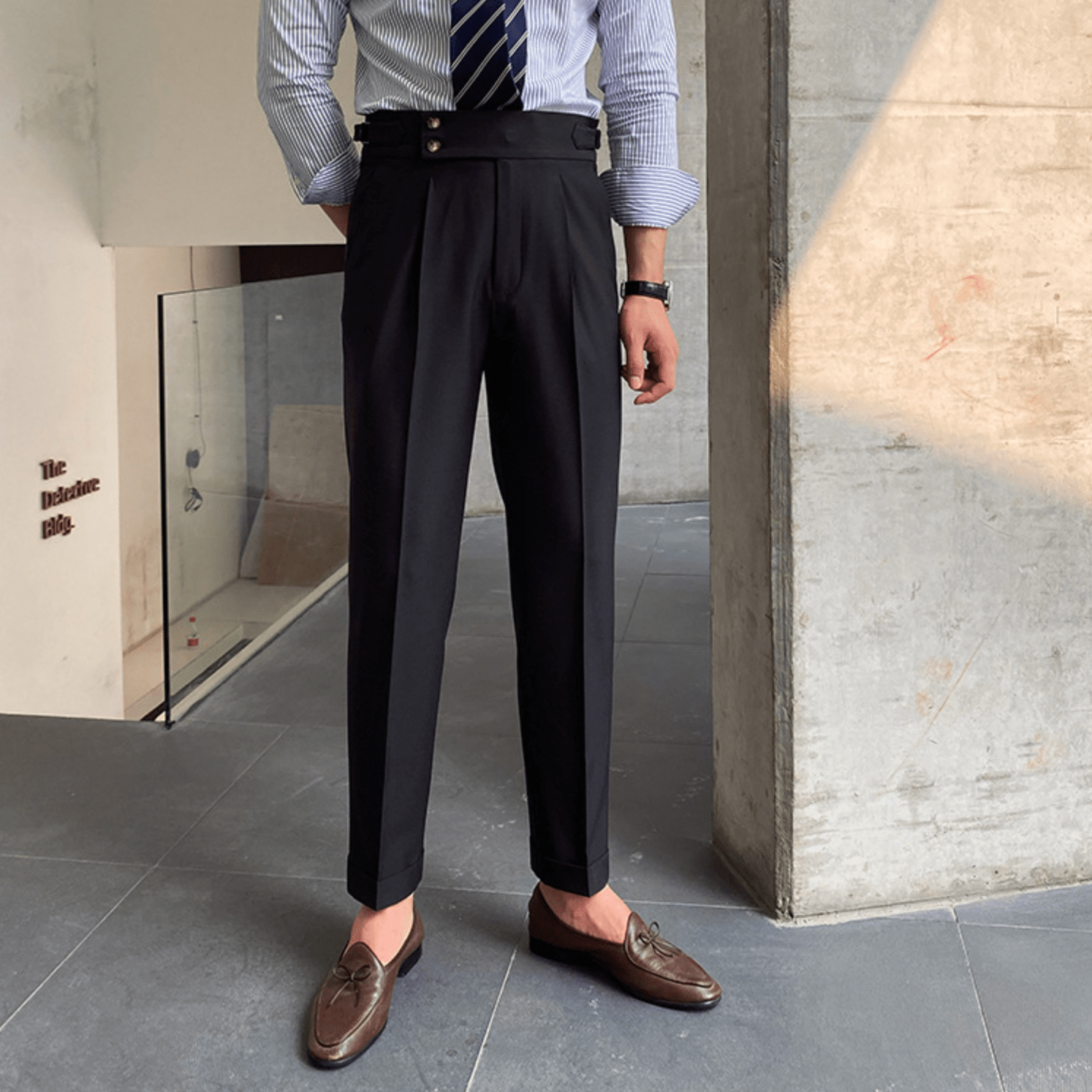 Edward | Pantalones elegantes de cintura alta