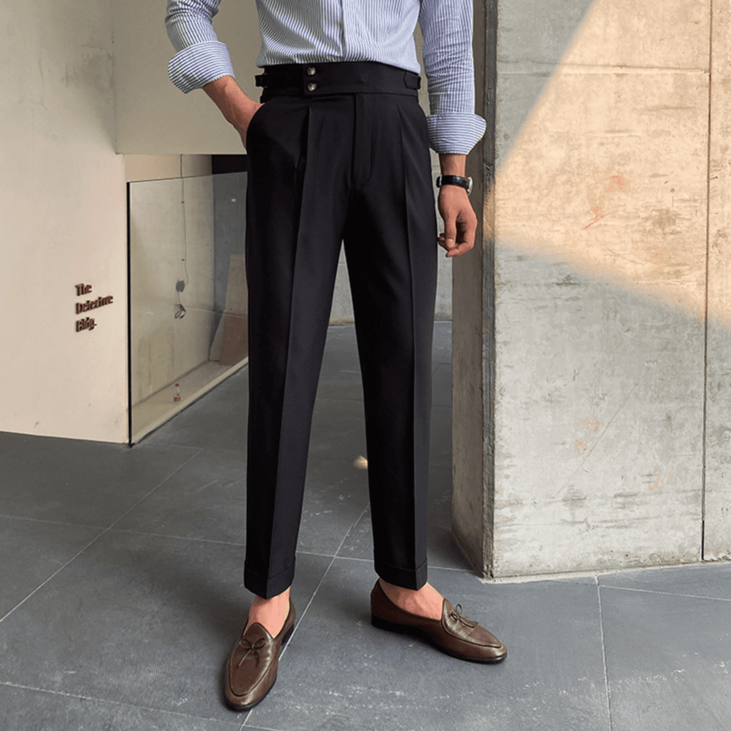 Edward | Pantalones elegantes de cintura alta