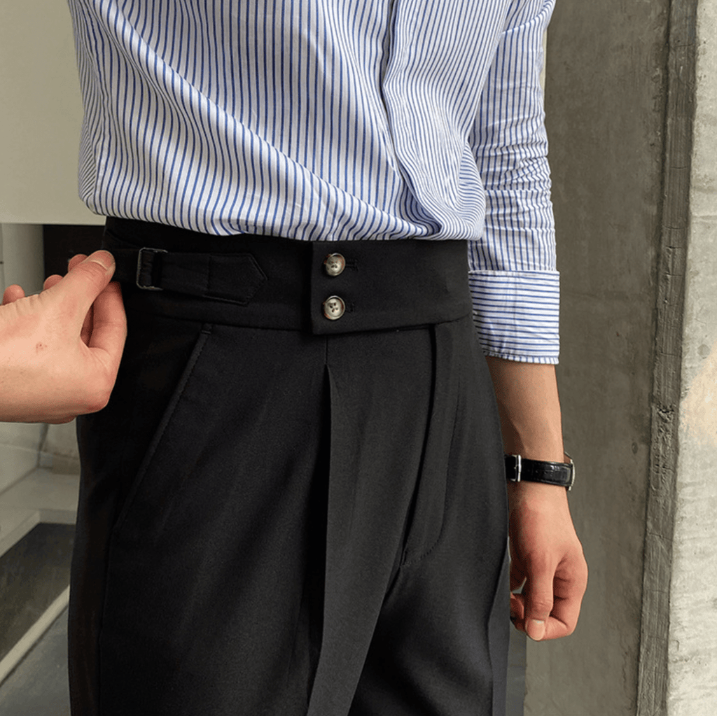Edward | Pantalones elegantes de cintura alta