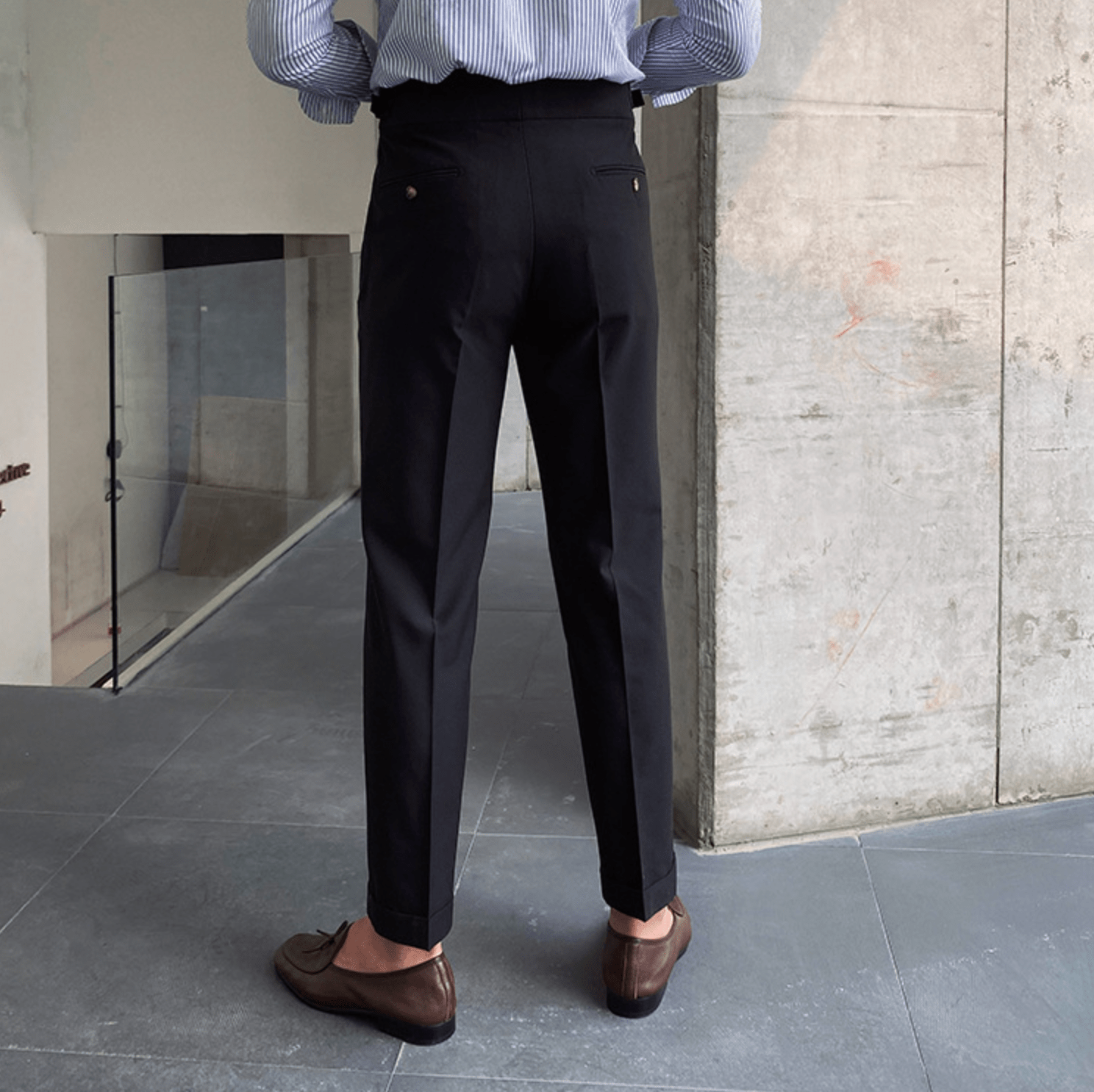 Edward | Pantalones elegantes de cintura alta