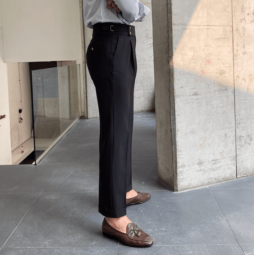 Edward | Pantalones elegantes de cintura alta