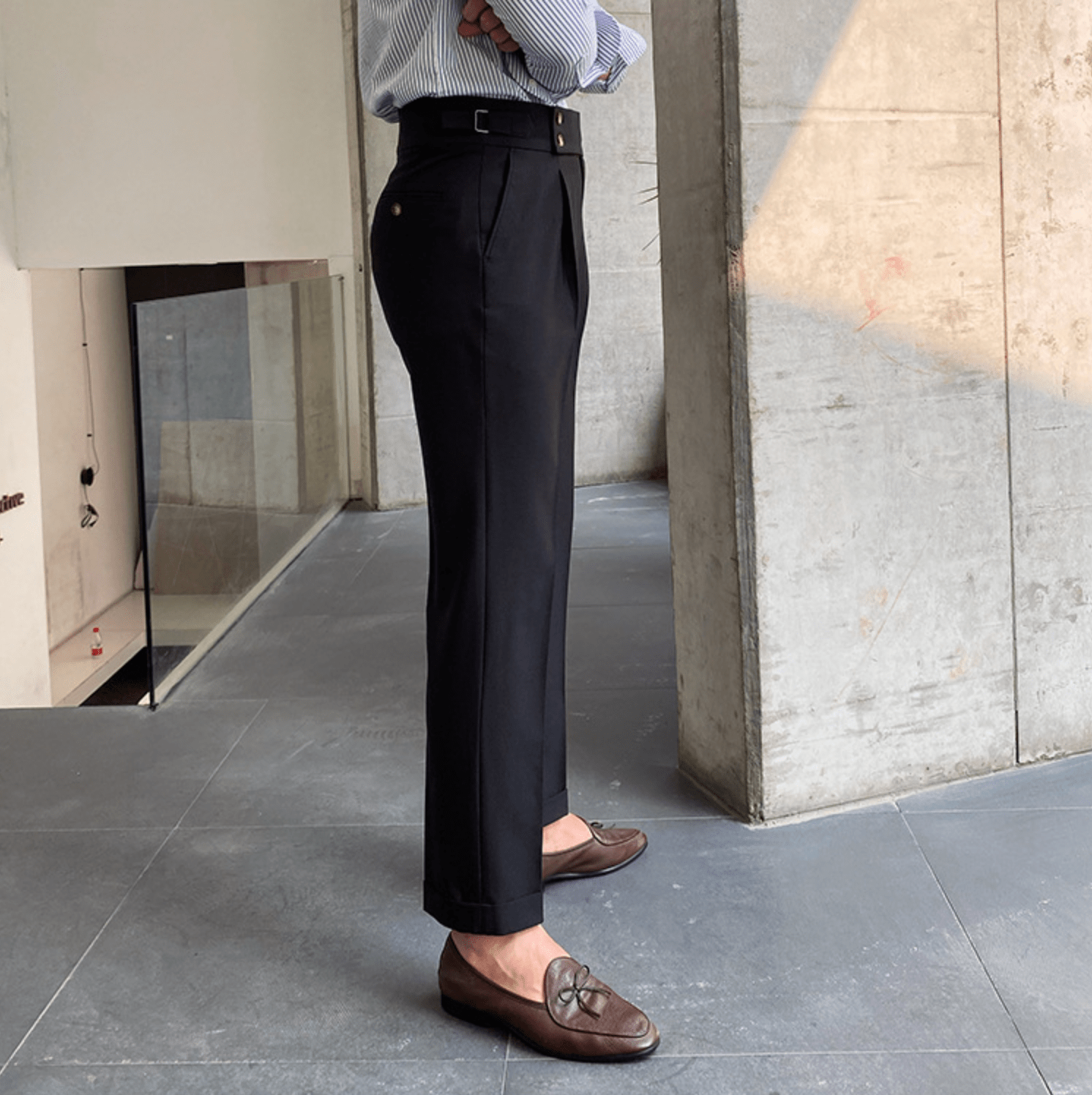 Edward | Pantalones elegantes de cintura alta