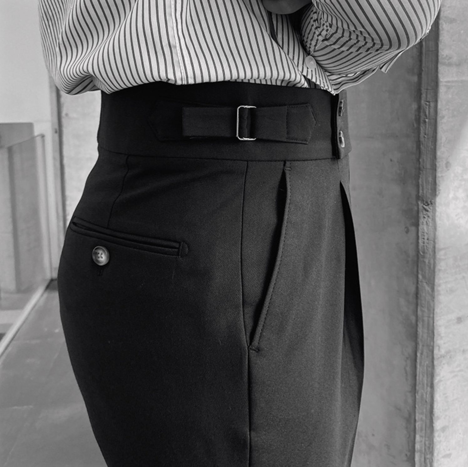 Edward | Pantalones elegantes de cintura alta