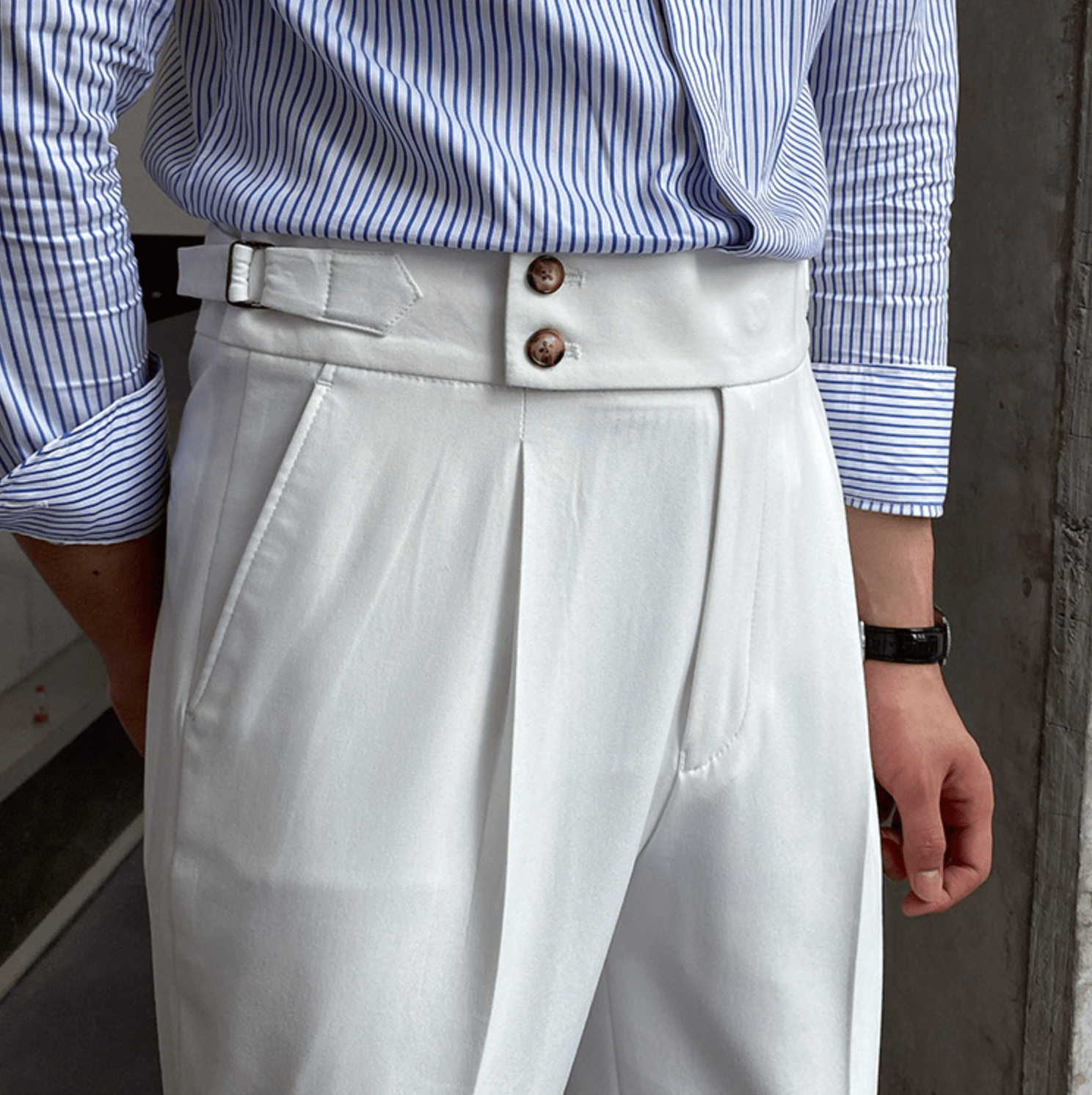 Edward | Pantalones elegantes de cintura alta
