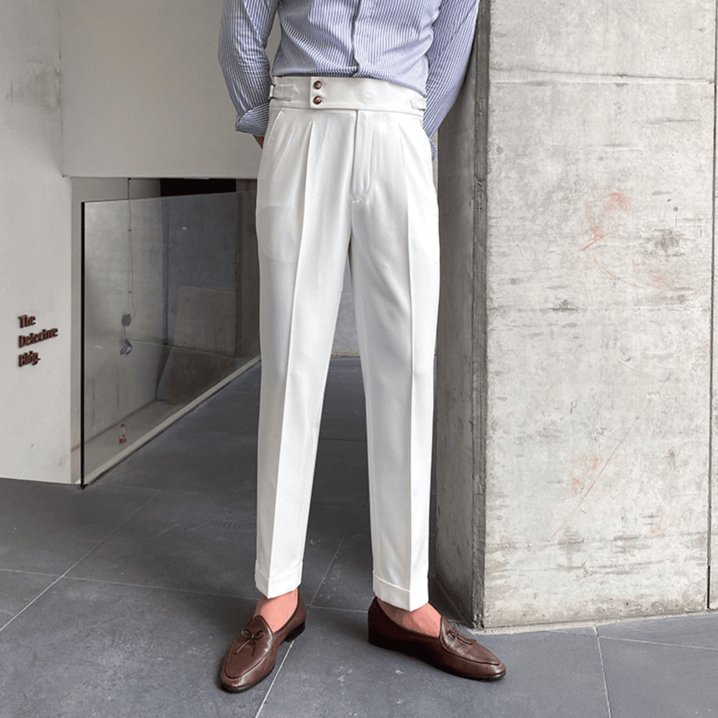 Edward | Pantalones elegantes de cintura alta