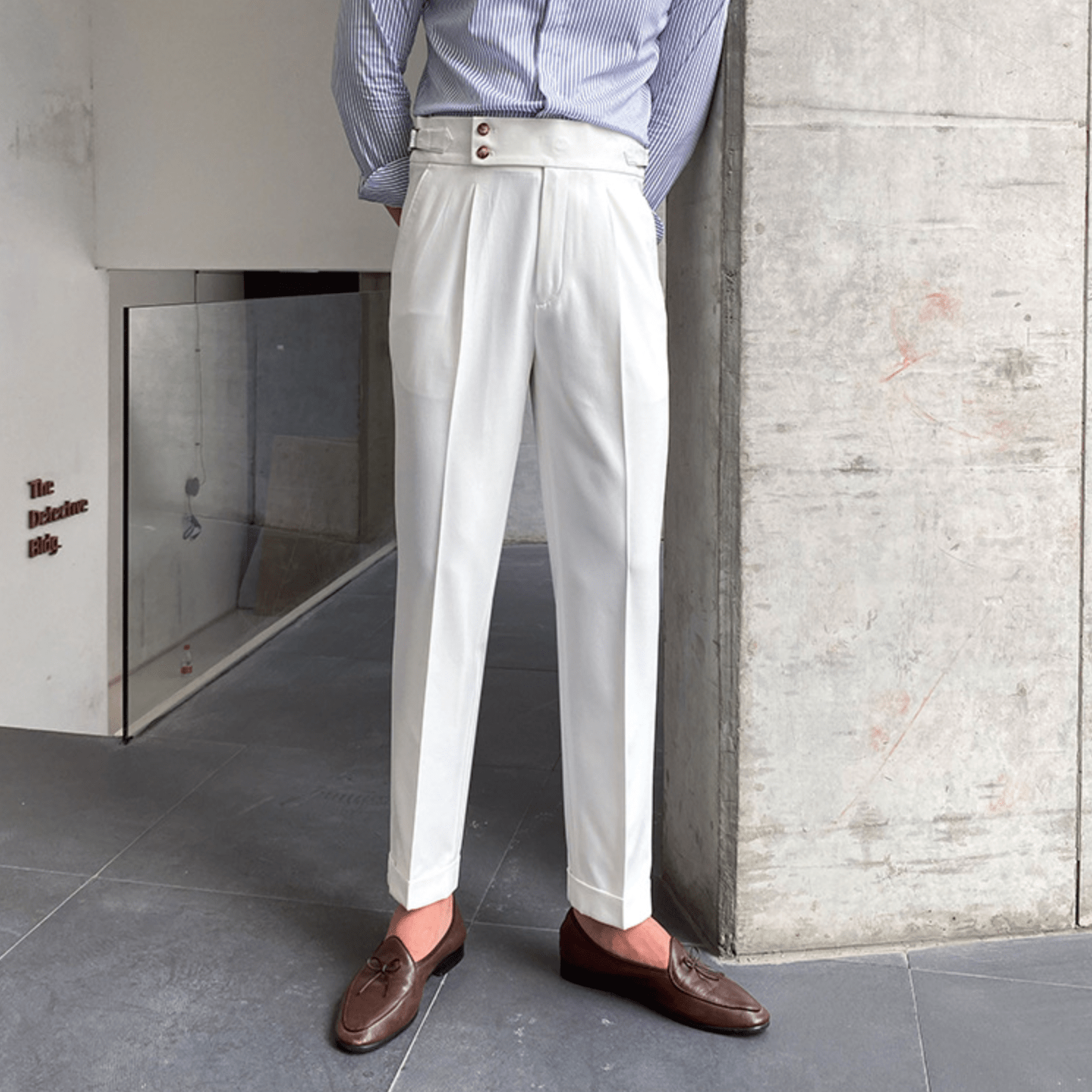 Edward | Pantalones elegantes de cintura alta