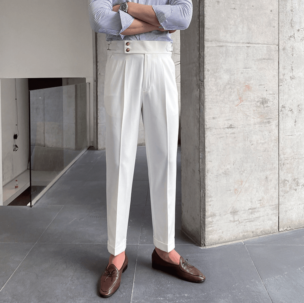 Edward | Pantalones elegantes de cintura alta