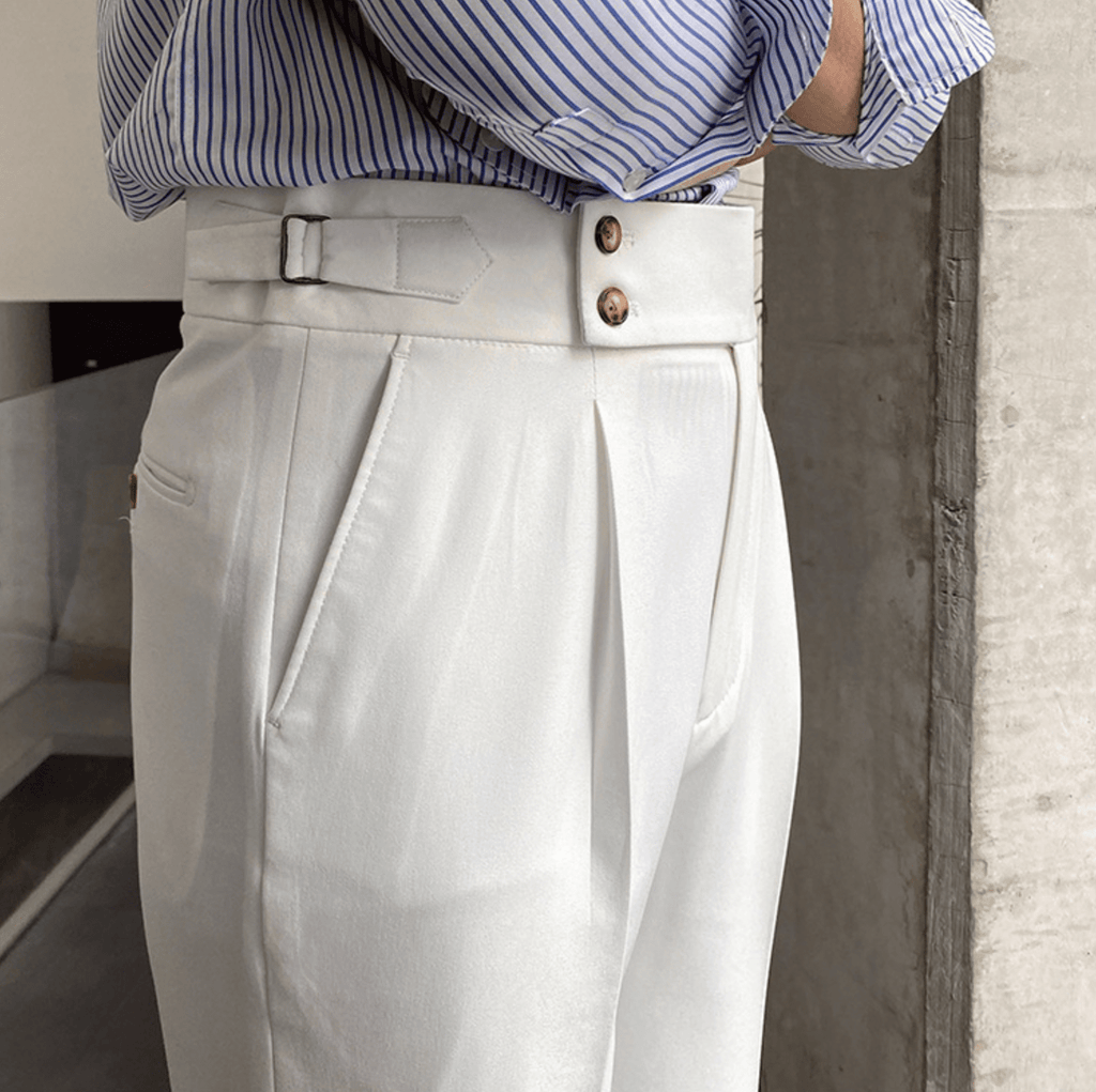 Edward | Pantalones elegantes de cintura alta