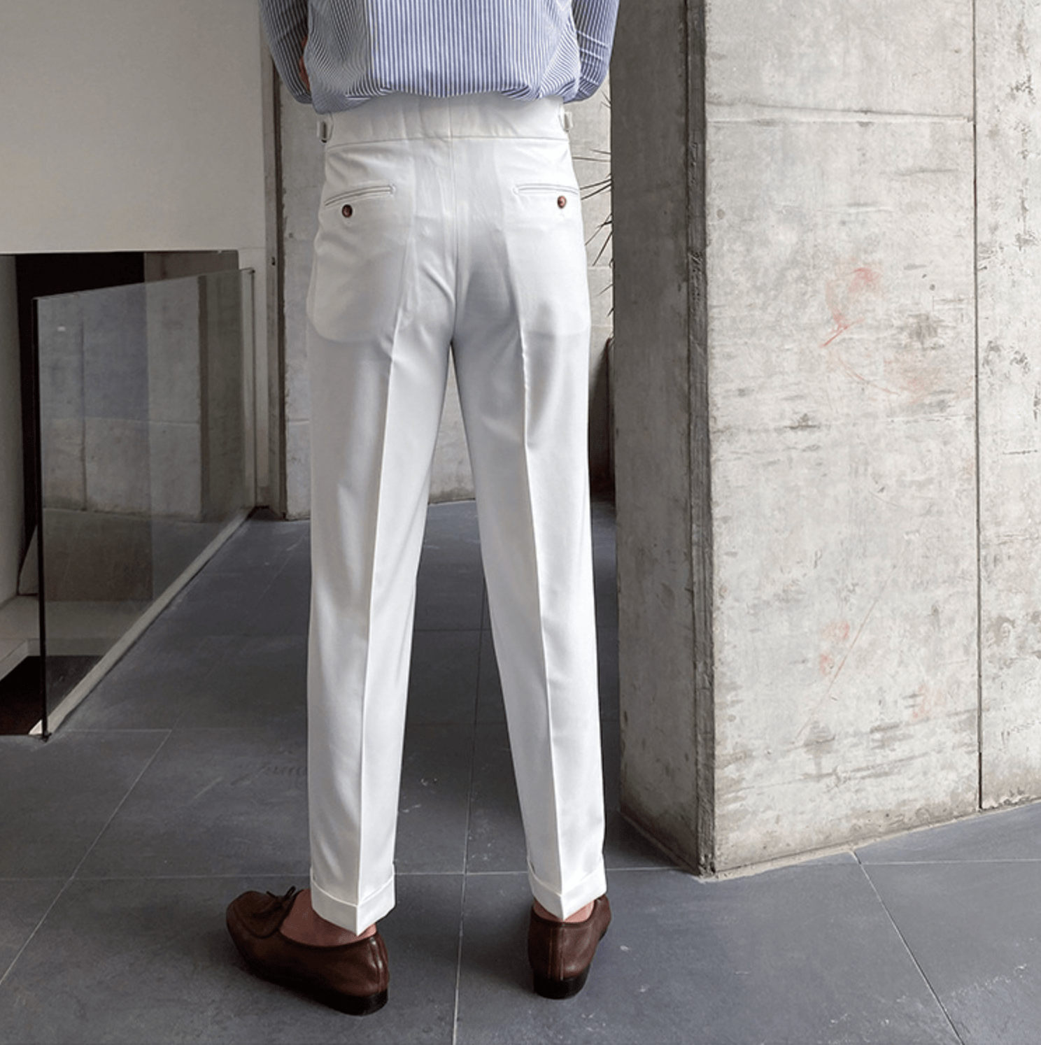 Edward | Pantalones elegantes de cintura alta