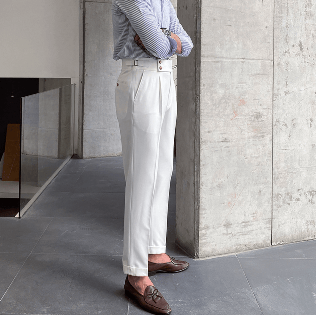 Edward | Pantalones elegantes de cintura alta