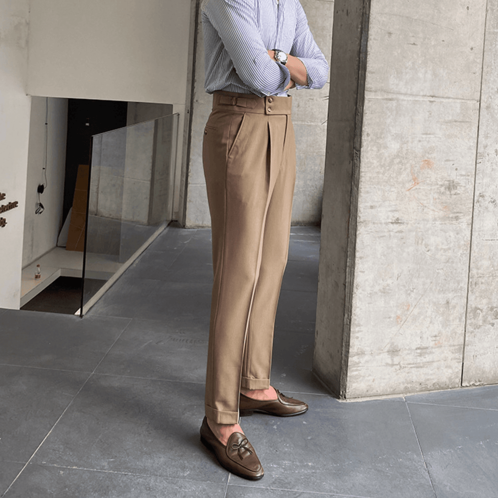 Edward | Pantalones elegantes de cintura alta