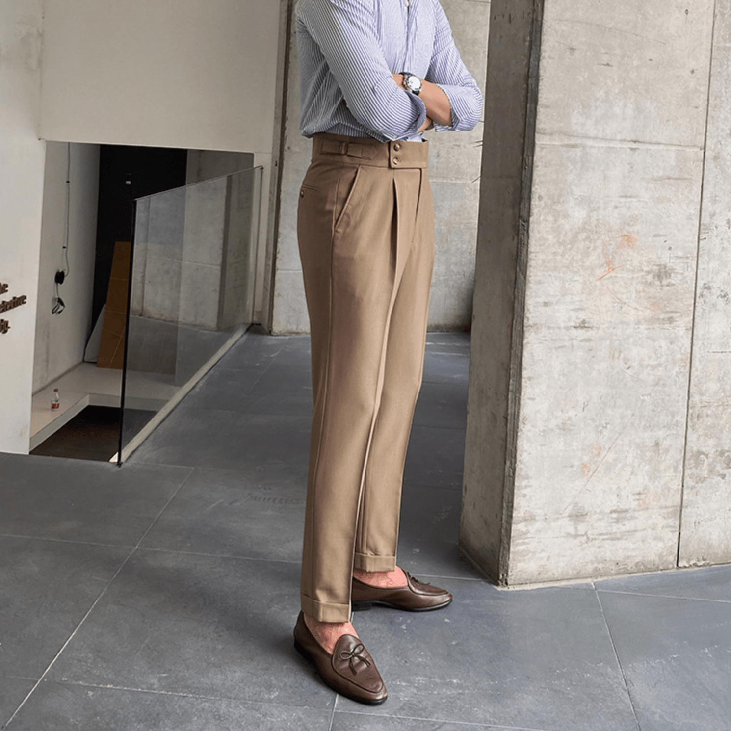 Edward | Pantalones elegantes de cintura alta