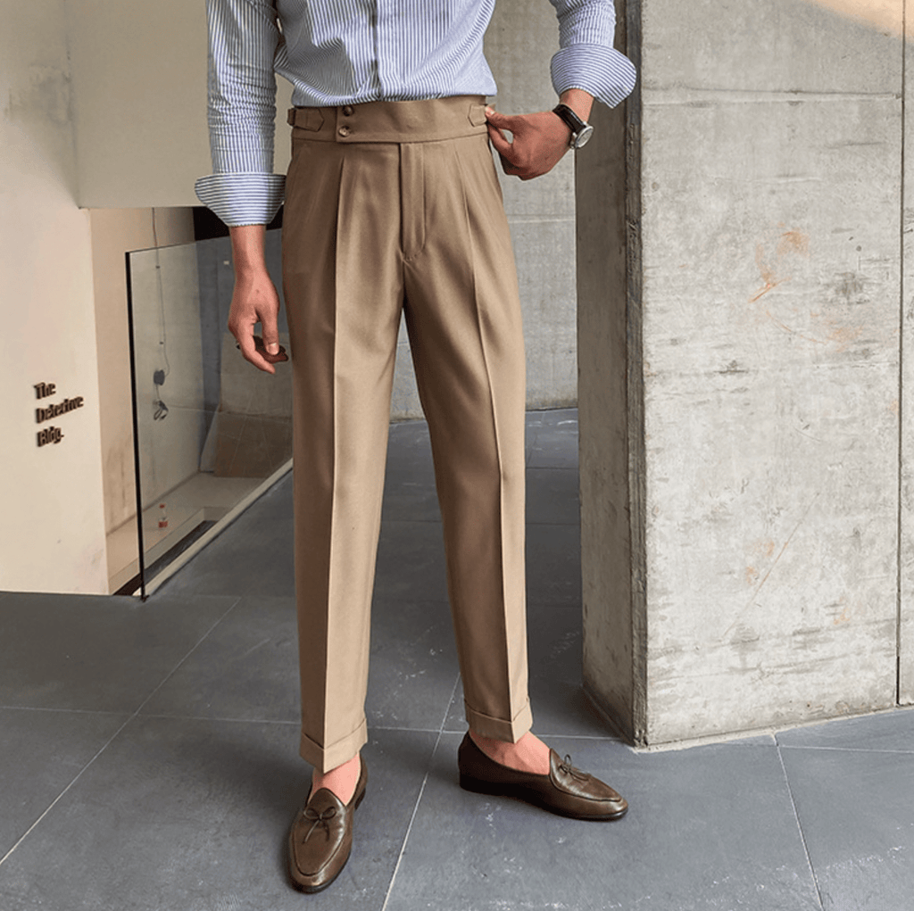 Edward | Pantalones elegantes de cintura alta