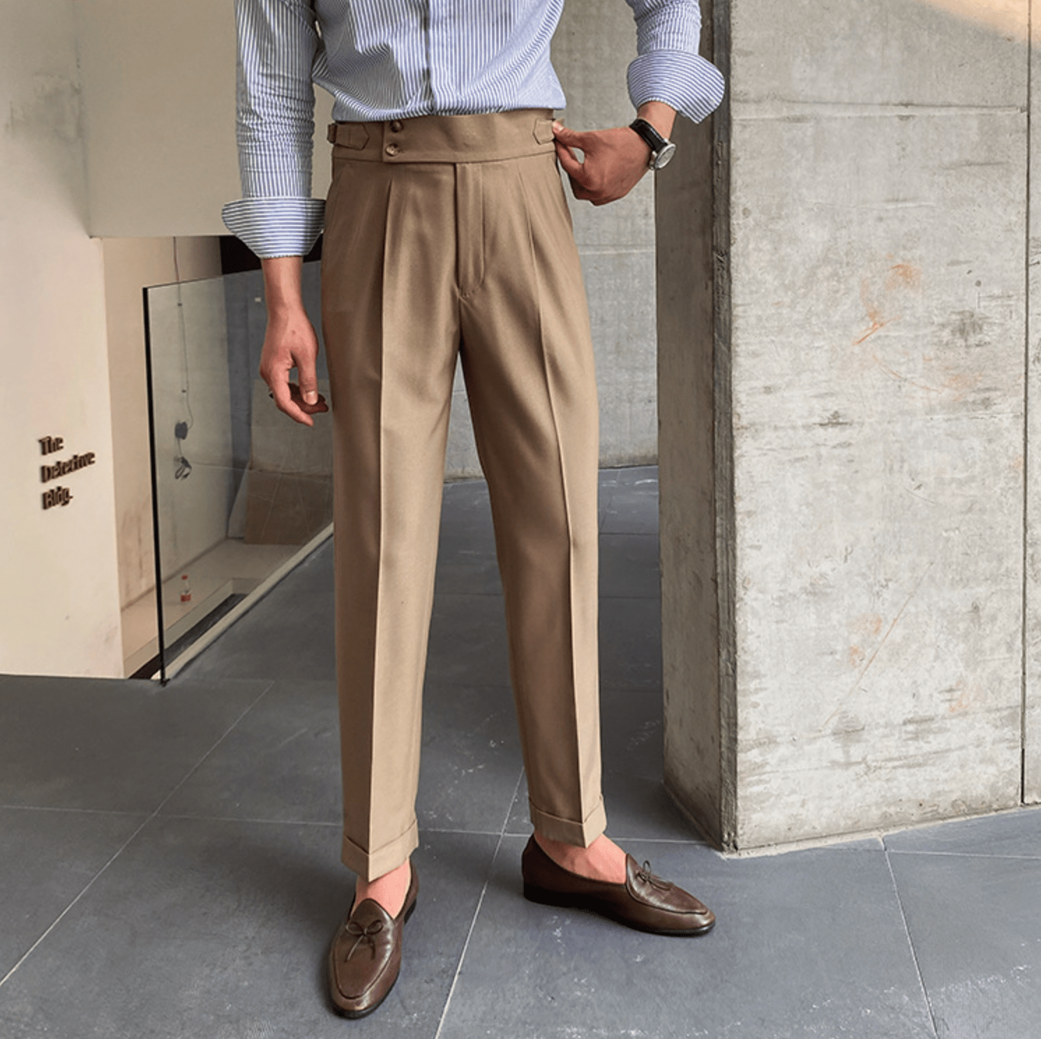 Edward | Pantalones elegantes de cintura alta
