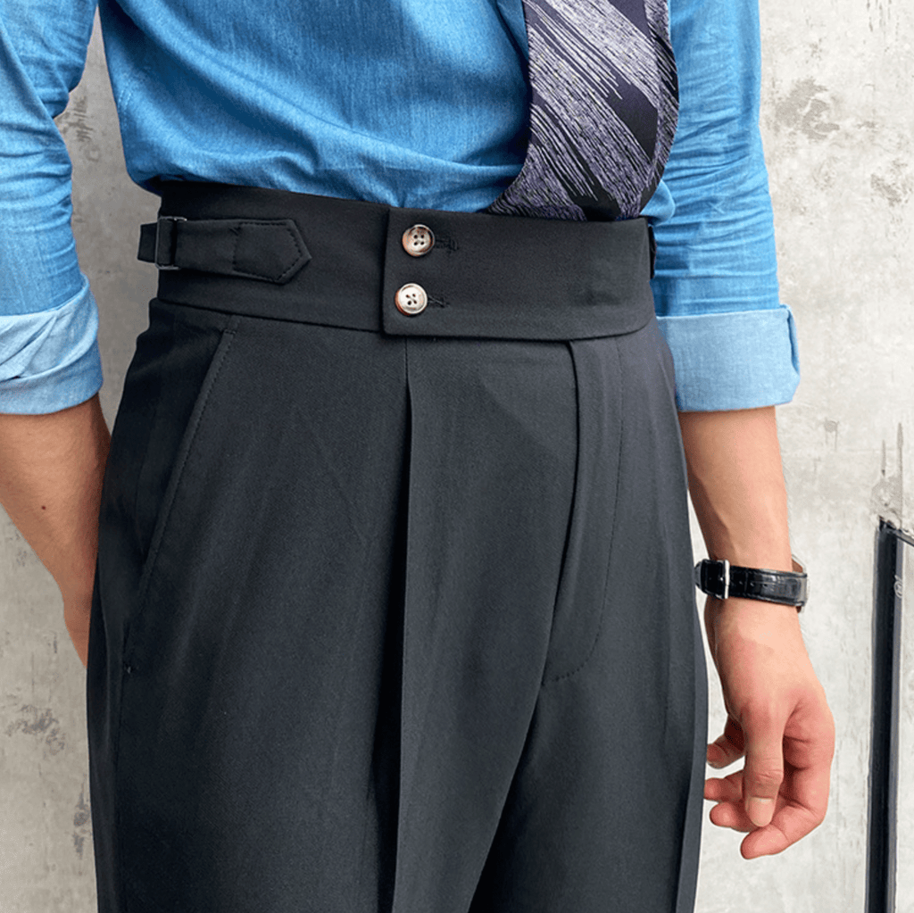 Edward | Pantalones elegantes de cintura alta